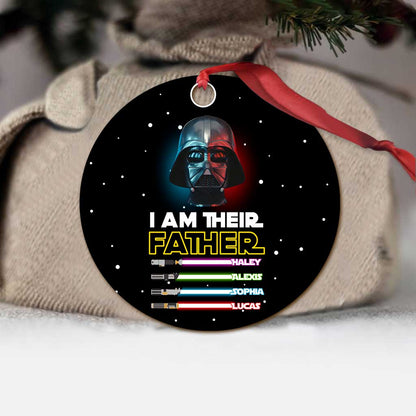 I’m Their Father - Personalized Christmas The Force Ornament (Printed On Both Sides)