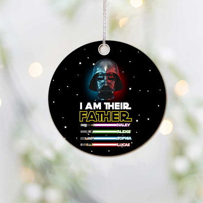 I’m Their Father - Personalized Christmas The Force Ornament (Printed On Both Sides)