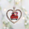 God Blessed The Broken Road - Personalized Christmas Couple Ornament (Printed On Both Sides)