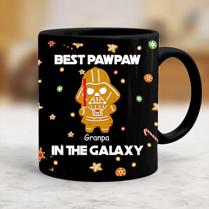 Best Pawpaw In The Galaxy - Personalized Christmas Grandpa Mug