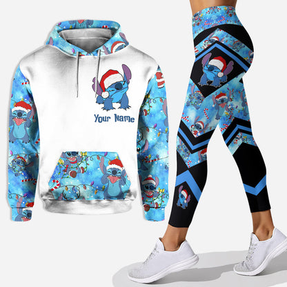 Touch Me And I Will Bite You - Personalized Christmas Ohana Hoodie and Leggings