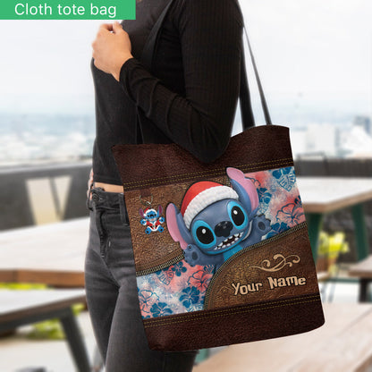 Santa Ohana - Personalized Christmas Ohana Tote Bag