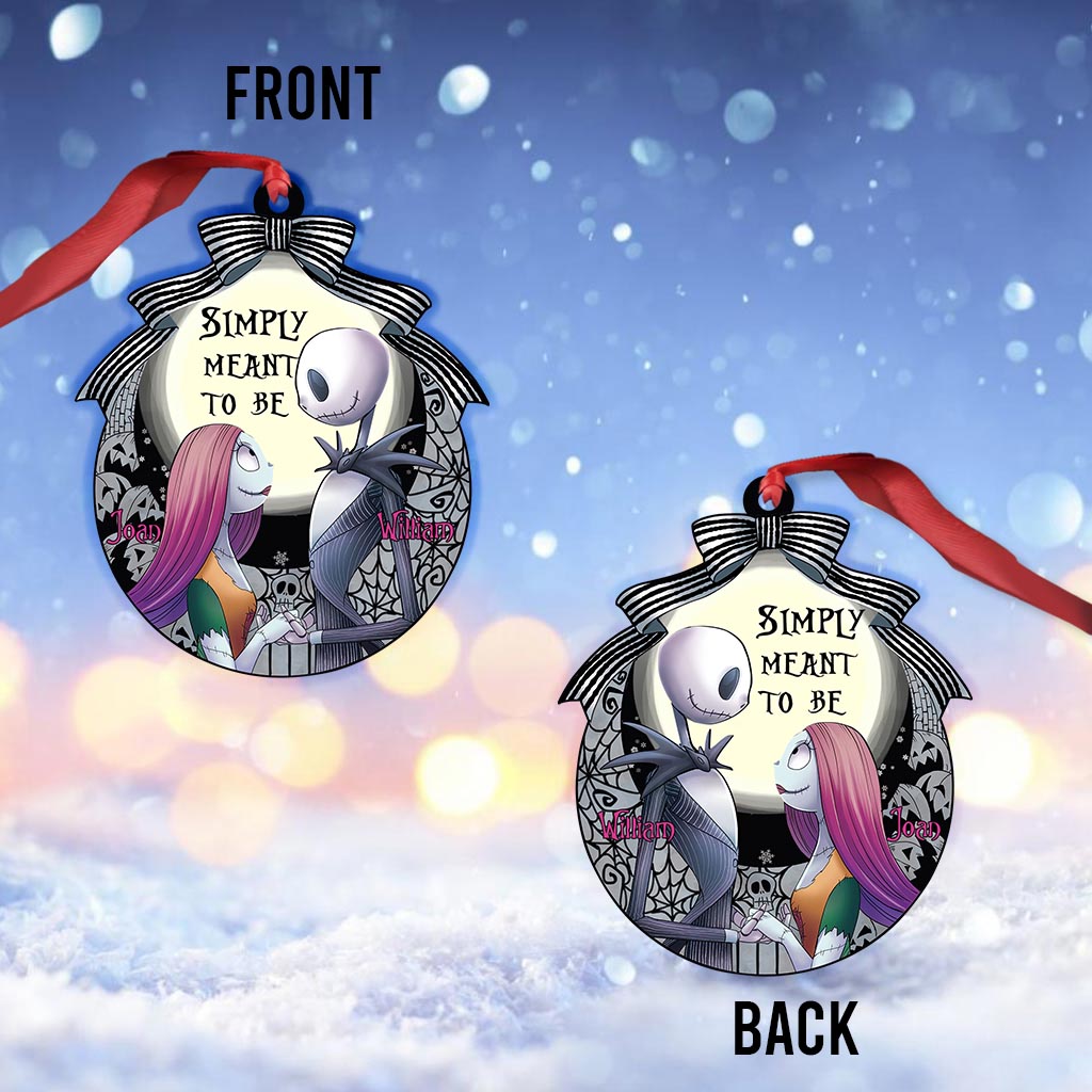 Simply Meant To Be - Personalized Christmas Nightmare Ornament (Printed On Both Sides)