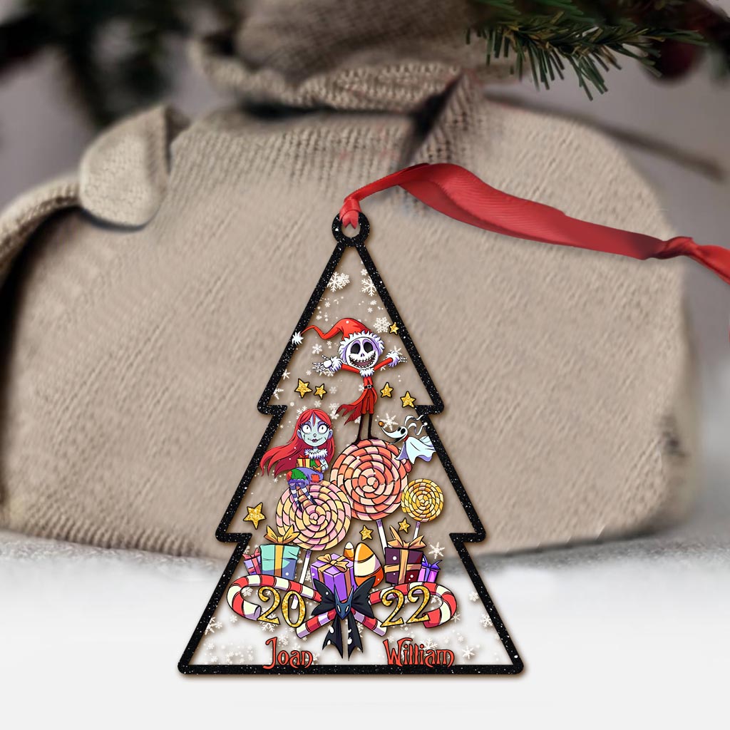 Merry Nightmare Christmas - Personalized Transparent Ornament