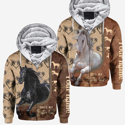 Horse Couple Lover Soul Mate - Personalized All Over T-shirt and Hoodie