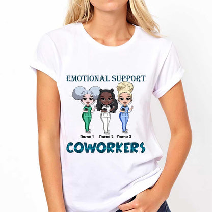 Emotional Support Coworkers - Personalized Nurse T-shirt and Hoodie