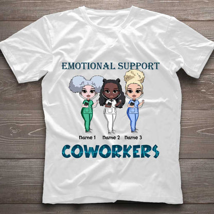 Emotional Support Coworkers - Personalized Nurse T-shirt and Hoodie