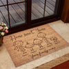 Home Sweet Home - Personalized Mother&#39;s Day Father&#39;s Day Family Doormat With Coir Pattern Print