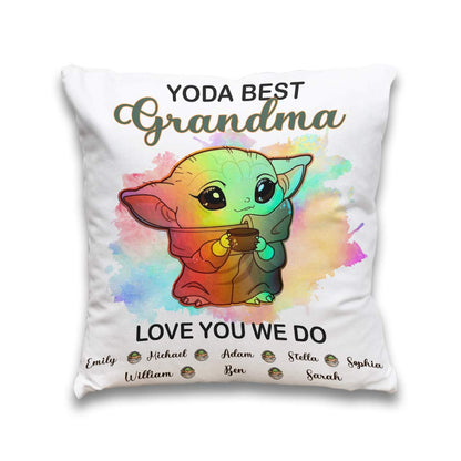 Best Grandma - Personalized The Force Throw Pillow