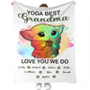 Best Grandma - Personalized The Force Blanket