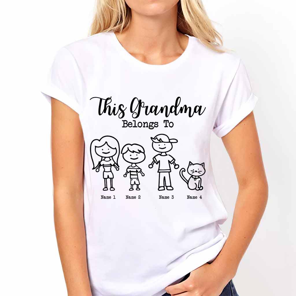 This Grandma Belongs To - Personalized Grandma T-shirt and Hoodie