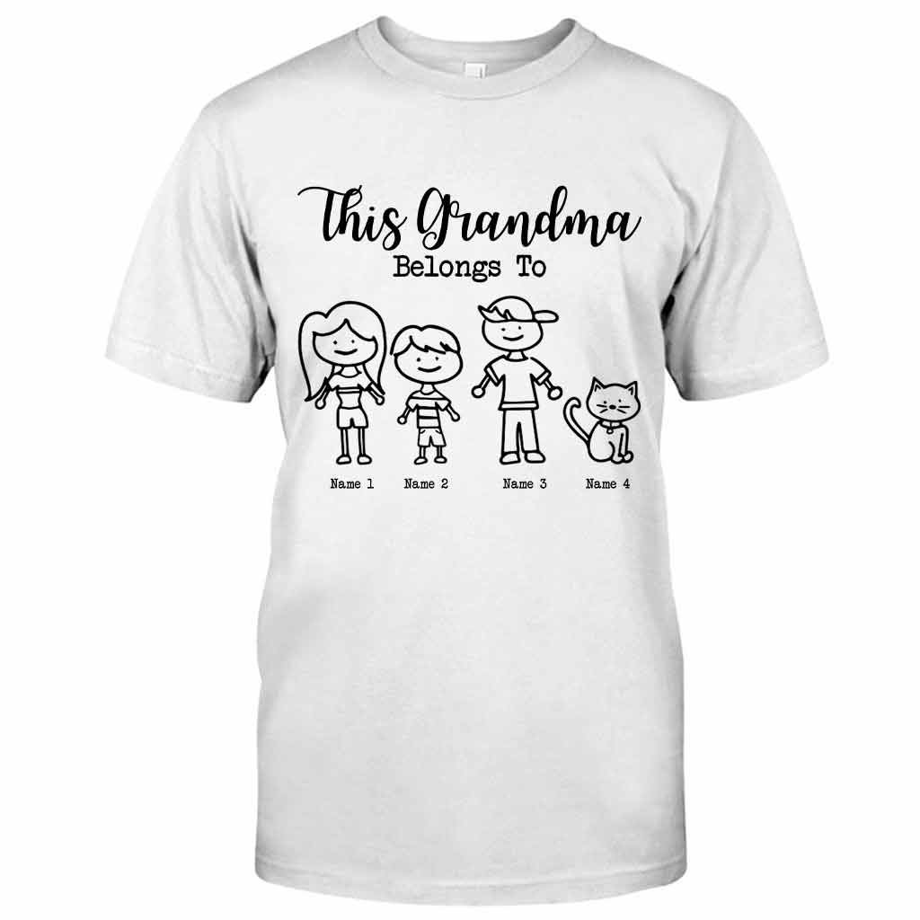 This Grandma Belongs To - Personalized Grandma T-shirt and Hoodie