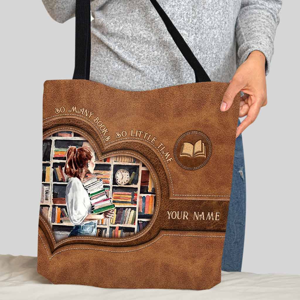 So Many Books Personalized  Tote Bag