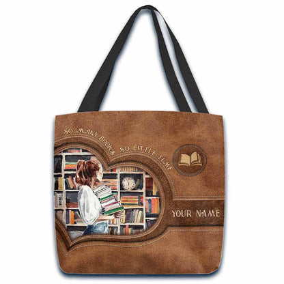 So Many Books Personalized  Tote Bag