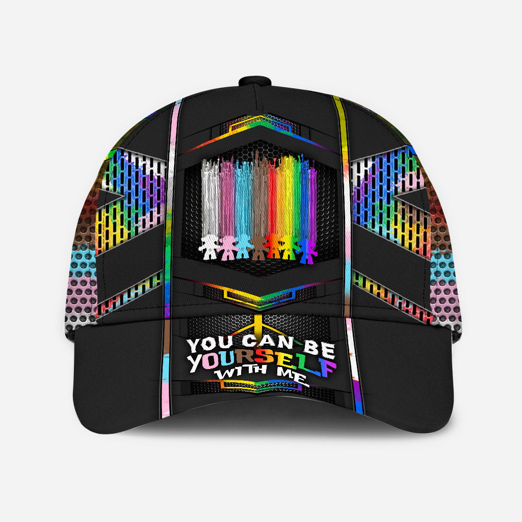 You Can Be Yourself With Me - LGBT Support Classic Cap