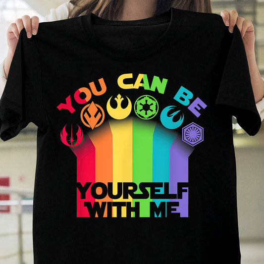 You Can Be Yourself With Me - LGBT Support T-shirt and Hoodie