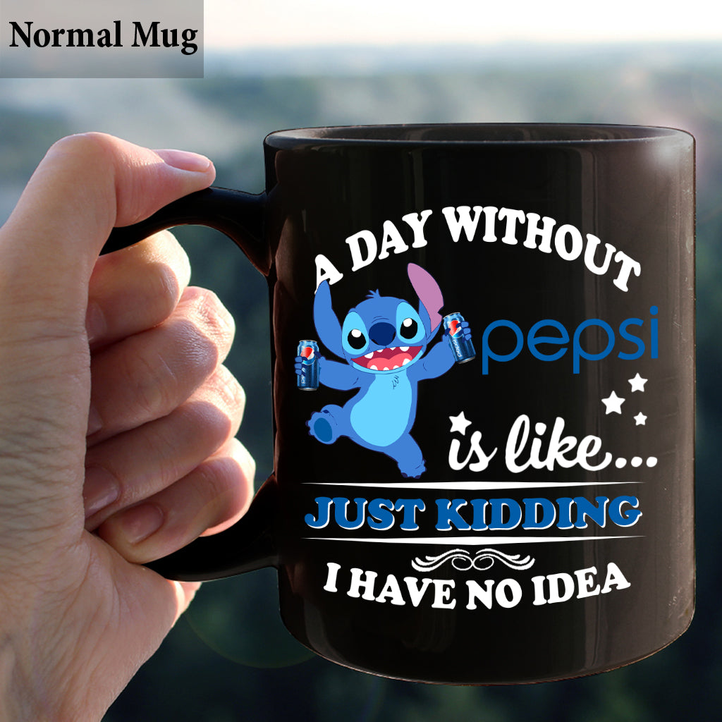 A Day Without Soft Drink Blue Soft Drink Mug