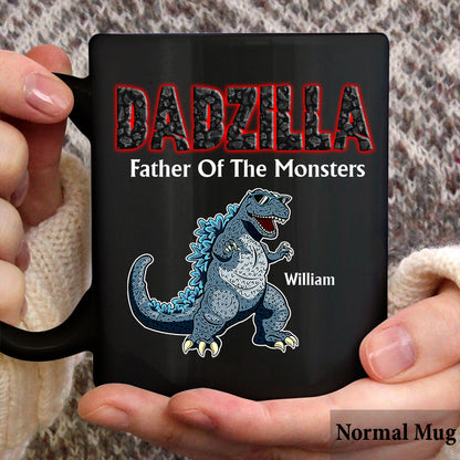 This Dadzilla Belongs To - Personalized Father Mug