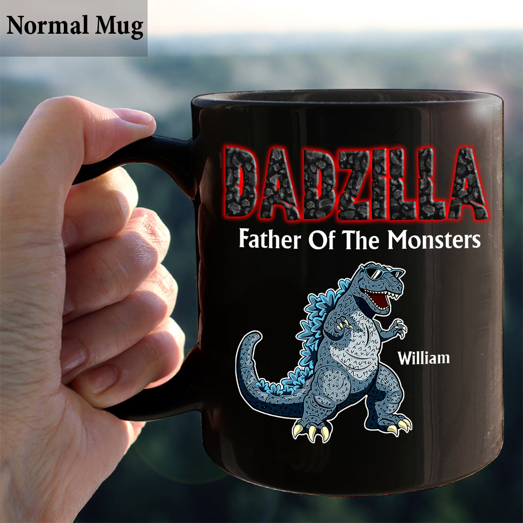 This Dadzilla Belongs To - Personalized Father Mug