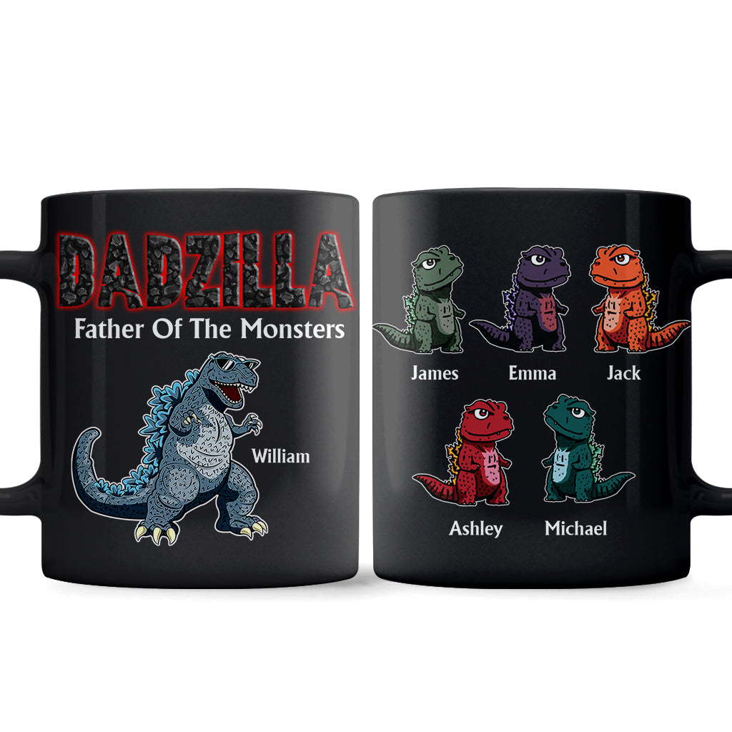 This Dadzilla Belongs To - Personalized Father Mug