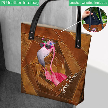 Flamingo Personalized Tote Bag