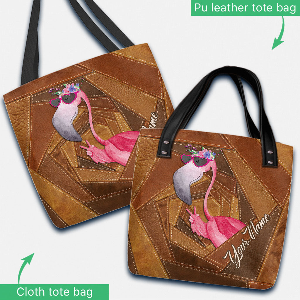 Flamingo Personalized Tote Bag