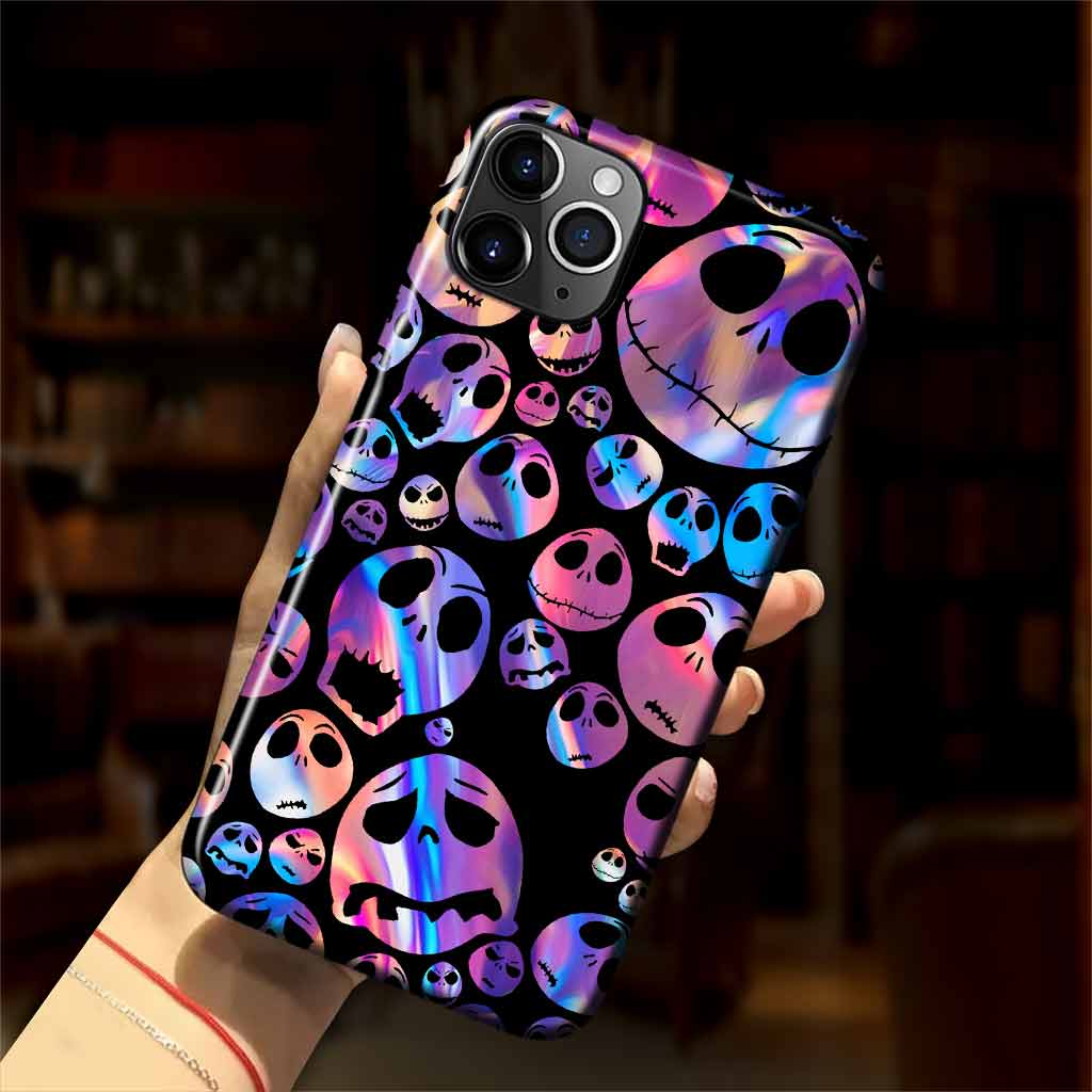 Hello Darkness Nightmare Purple Hologram Personalized Phone Case