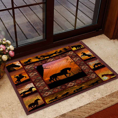 Sunset - Horse Doormat