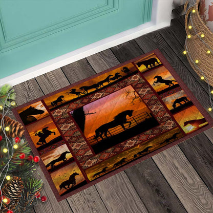 Sunset - Horse Doormat