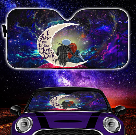 I Love You To The Moon And Back Nightmare Car Sunshade 0523