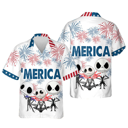 Fireworks Merica Nightmare Hawaiian Shirt 0523