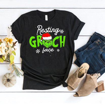 Resting Face - Stole Christmas T-shirt and Hoodie 1122