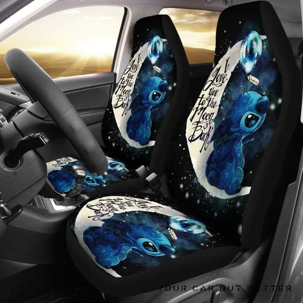 I Love You To The Moon And Back Ohana Seat covers 0523