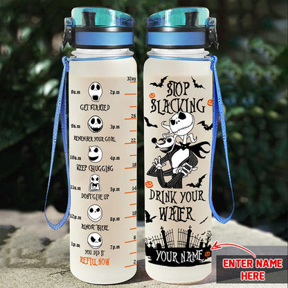 Drink Your Water - Personalized Nightmare Water Tracker Bottle