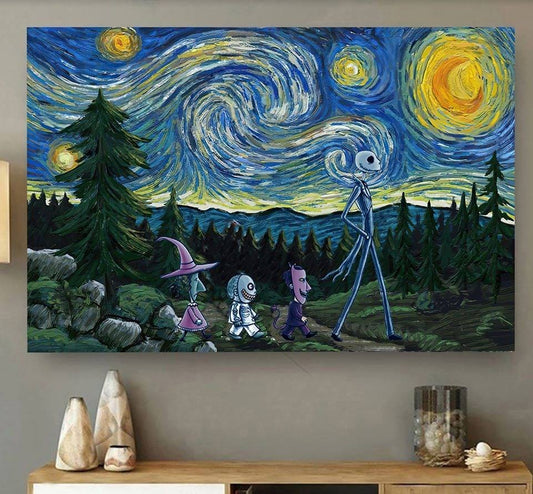 Starry Nightmare - Nightmare Canvas And Poster 0523