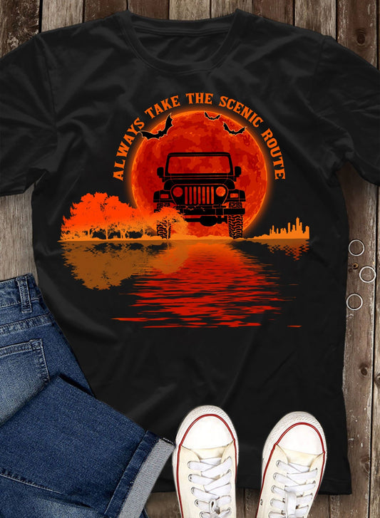 Always Take The Scenic Route Car T-shirt and Hoodie 0523