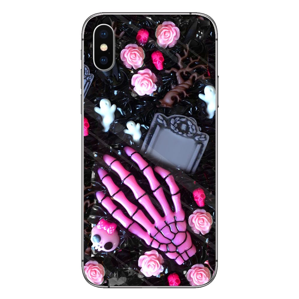 Love Skulls Handmade Decorated Personalized 3D Printed Phone Case