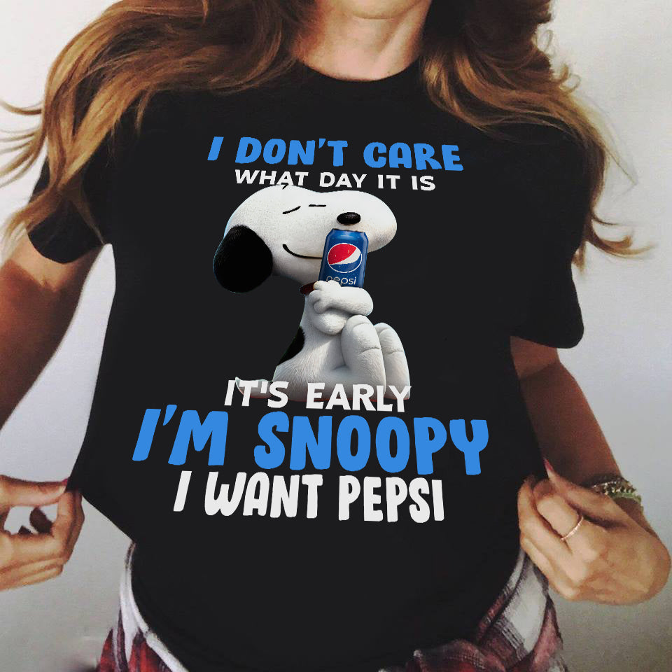 I Don't Care Blue Soft Drink T-shirt and Hoodie 0523