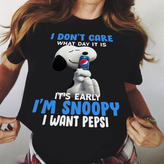 I Don't Care Blue Soft Drink T-shirt and Hoodie 0523