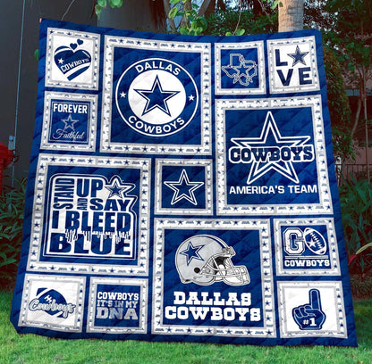 Stand Up And Say I Bleed Blue - Quilt 1122