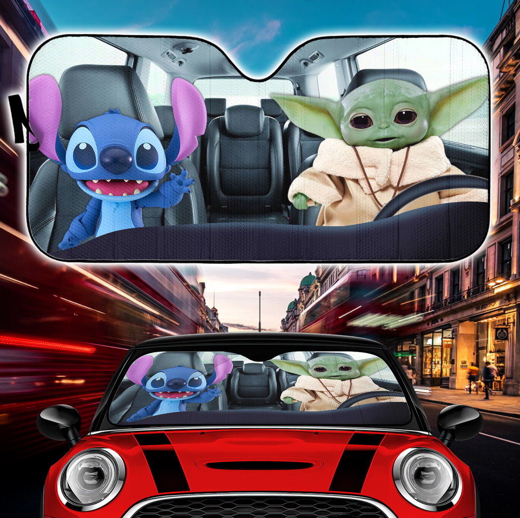 Cute Babies The Force Car Sunshade 0523