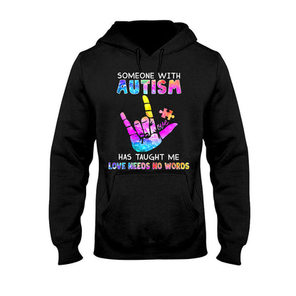 Love Needs No Words - Autism Awareness T-shirt and Hoodie 1221