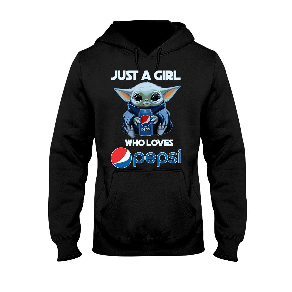 Just A Girl Who Loves - Blue Soft Drink T-shirt and Hoodie