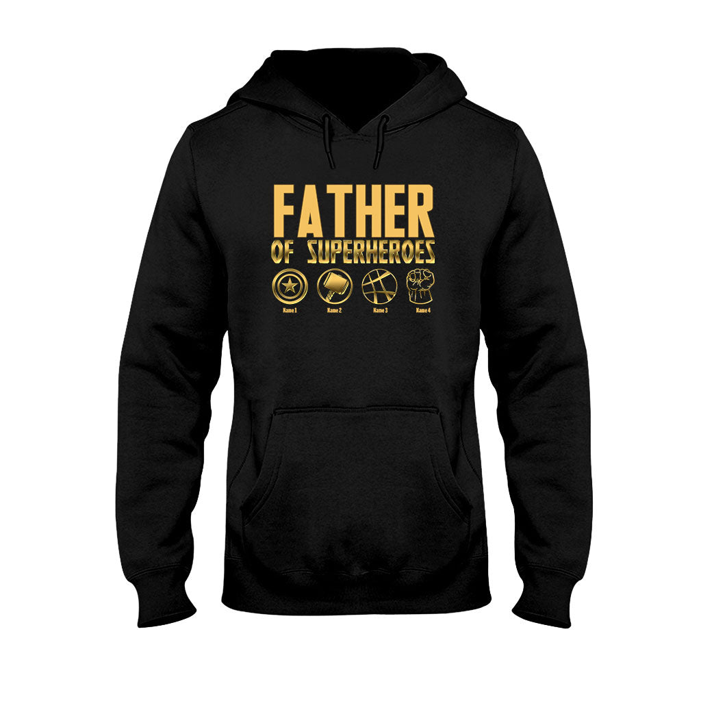 Father Of Superheroes - Personalized Father's Day T-shirt and Hoodie