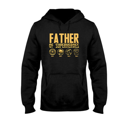 Father Of Superheroes - Personalized Father's Day T-shirt and Hoodie