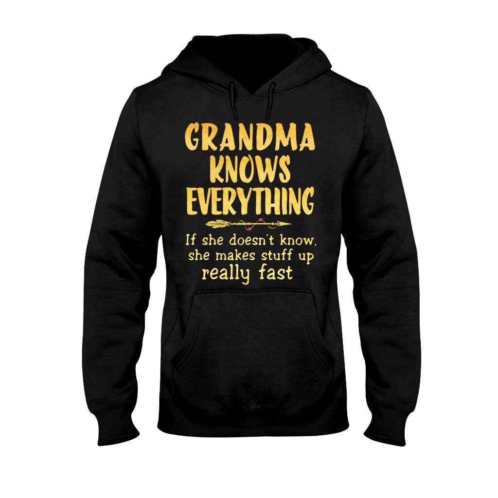 Grandma Knows Everything  T-shirt And Hoodie 072021