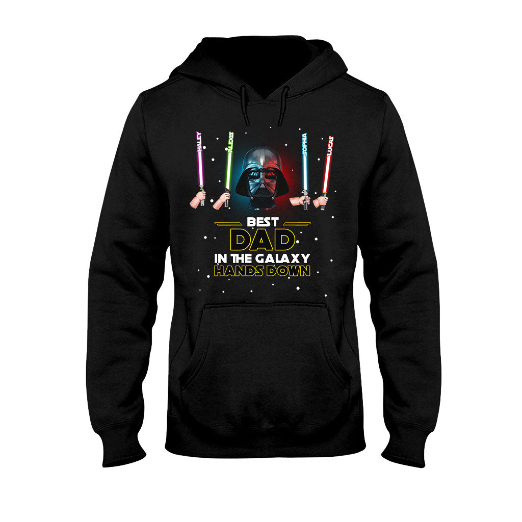 Best Dad In The Galaxy - Personalized The Force T-shirt and Hoodie