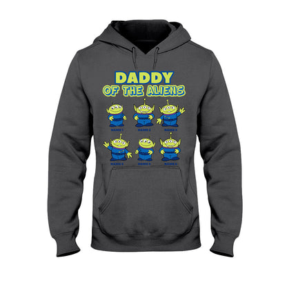 Daddy Of The Aliens - Personalized Father's Day T-shirt and Hoodie