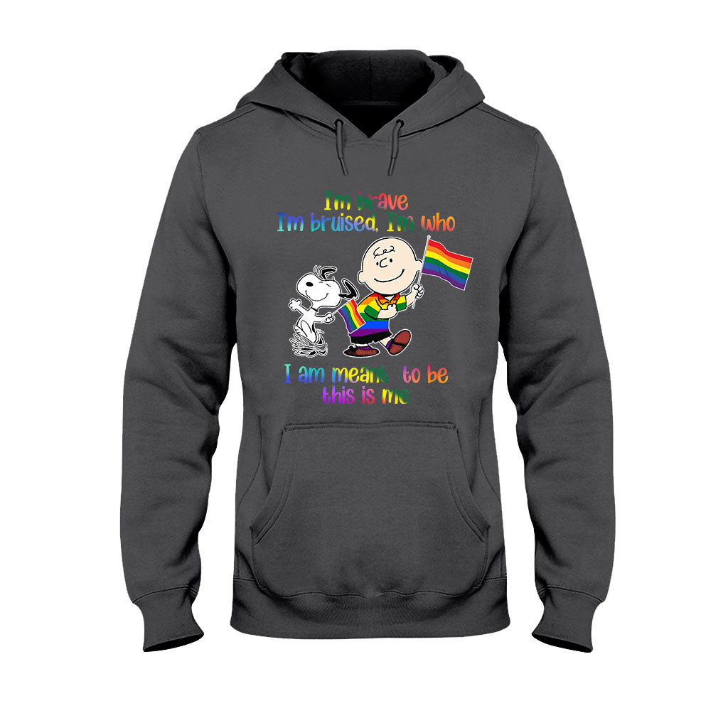 I'm Brave I'm Bruised - LGBT Support T-shirt and Hoodie