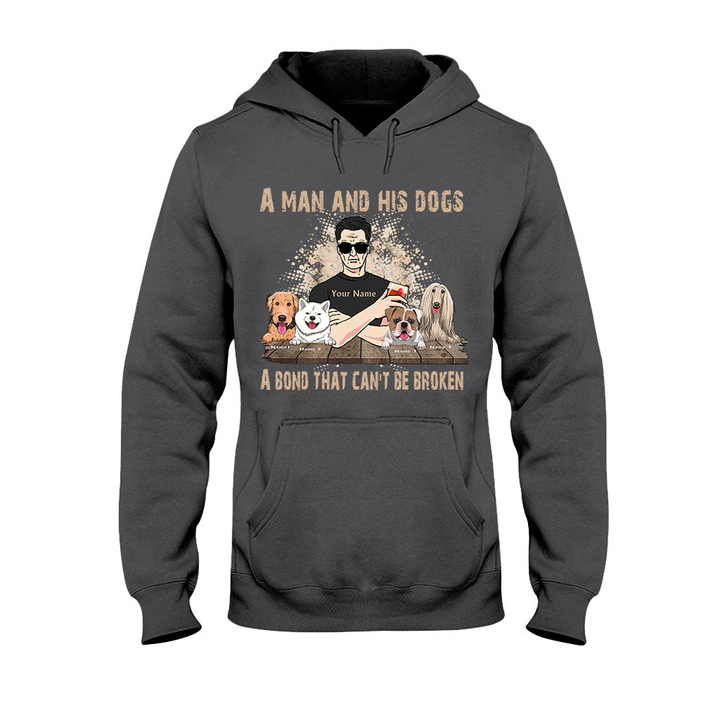 A Man And His Dogs - Personalized Father's Day Dog T-shirt and Hoodie